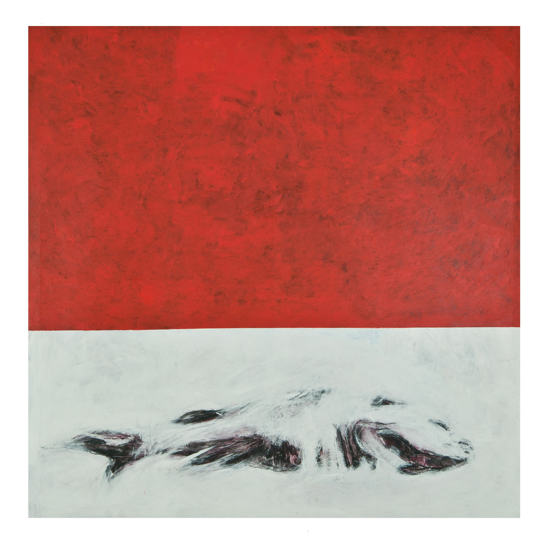 نقاشی مجموعه ماهی اثر جلال‌الدین مشمولی - 180 × 180 cm، 2012 | Fish Series (MaAhi) I, Acrylic on canvas, 180 × 180 cm, 2012 — Jalaleddin Mashmooli Contemporary Iranian Painting
