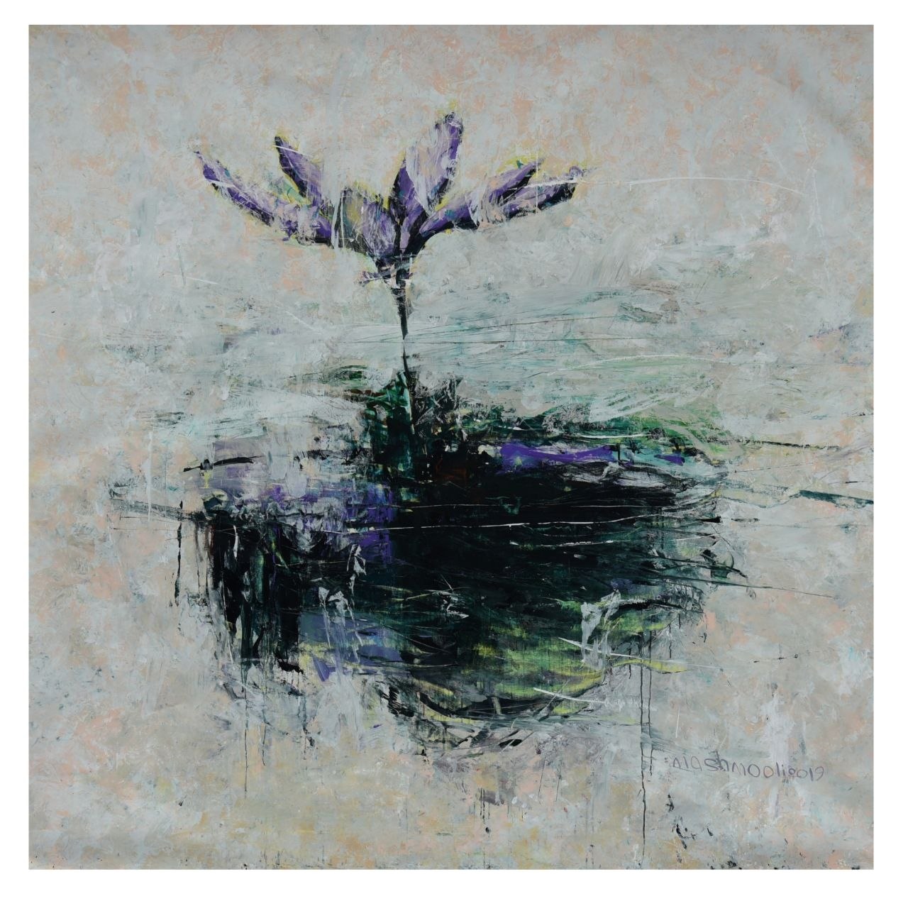 نقاشی مجموعه گلدان اثر جلالالدین مشمولی - 250 × 250 cm، 2019 | Flowerpot Series (Goldan) No. 1, Acrylic on Canvas, 250 × 250 cm, 2019 — Jalaleddin Mashmooli Contemporary Iranian Painting نقاشی مجموعه گلدان اثر جلالالدین مشمولی - 250 × 250 cm، 2019 | Flowerpot Series (Goldan) No. 1, Acrylic on Canvas, 250 × 250 cm, 2019 — Jalaleddin Mashmooli Contemporary Iranian Painting